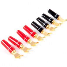 Mufe Black Rhodium Gold Plated Spade Connector